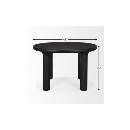 48″ Mango Wood Round Dining Table | Seats Four