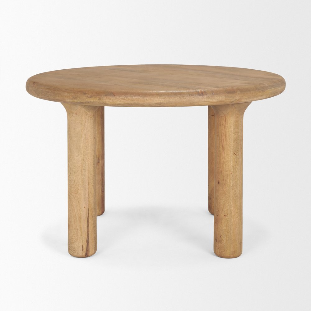48″ Mango Wood Round Dining Table | Seats Four