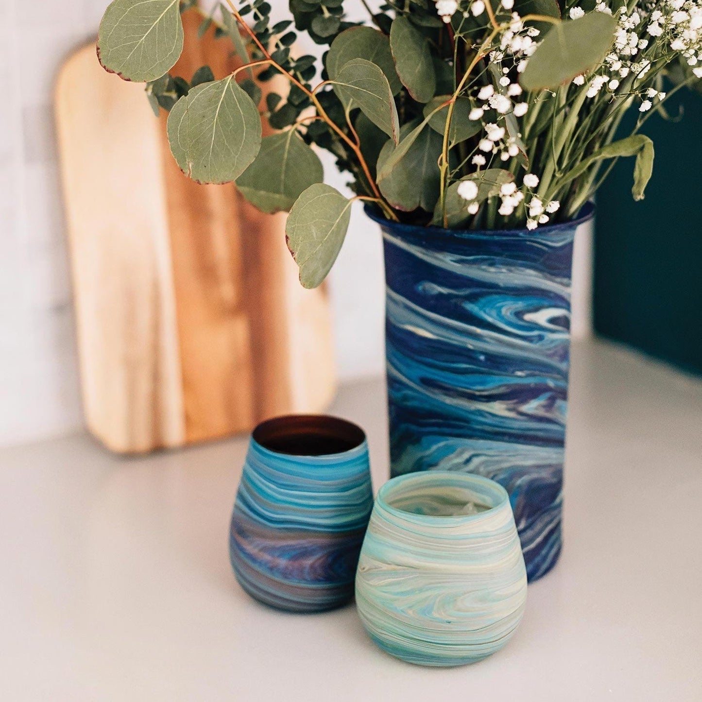 Desert Sands Phoenician Glass Votive | Candle Holder