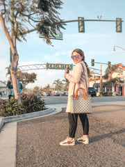 Panda Large Woven Crossbody Bag with Leather - Fluent Trends Cross Body Bags