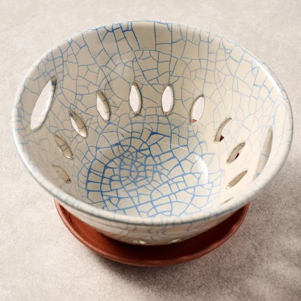Ciya Blue Crackle Berry Bowl - Fluent Trends Bowls