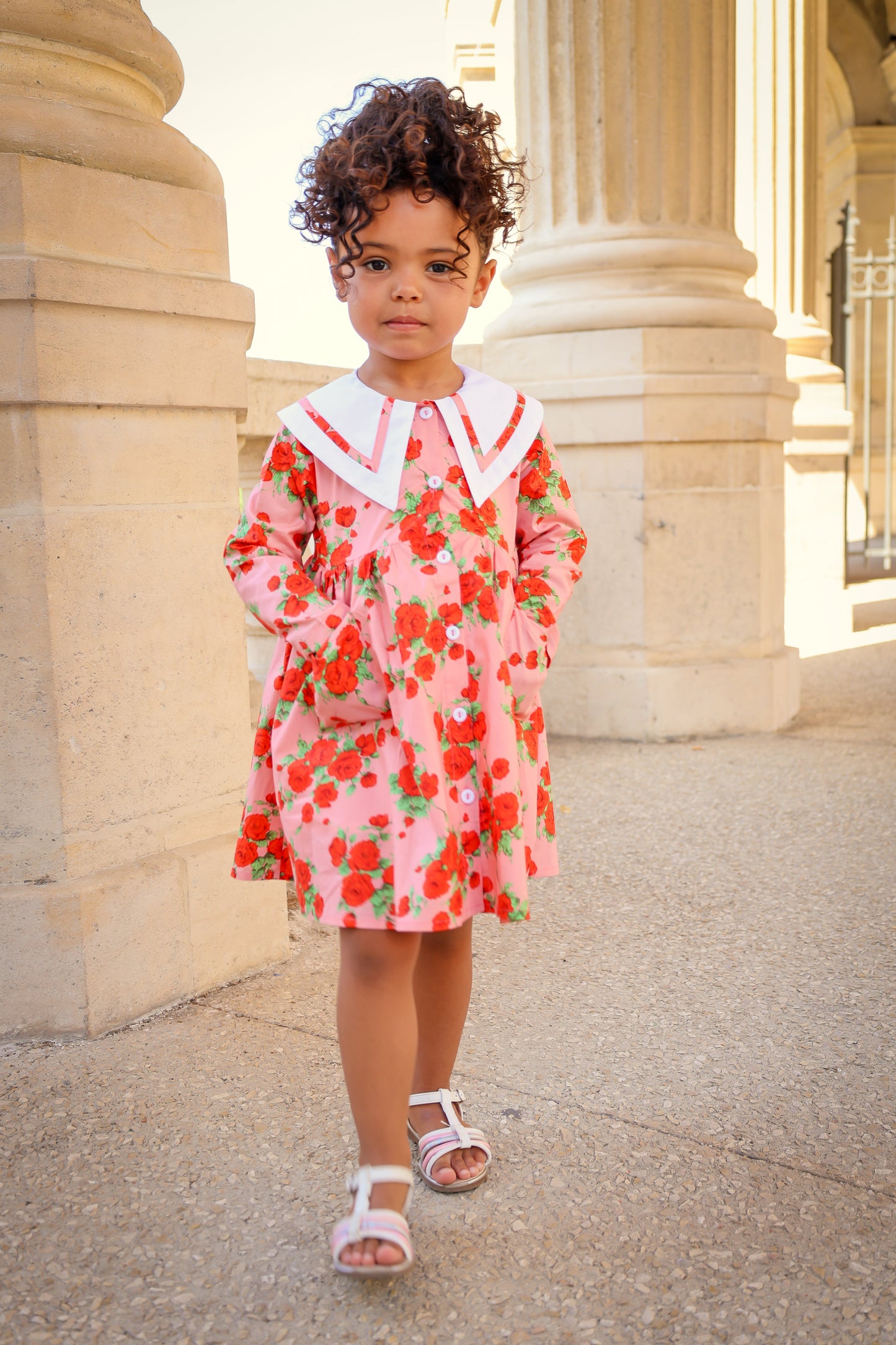 Toddler | Girls | Garden Dress | Vintage Rose