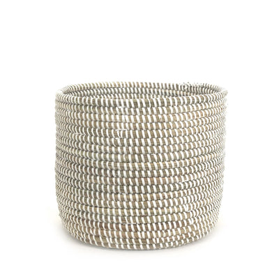 Catch-All / Planter Basket Monochrome White - Large - Fluent Trends