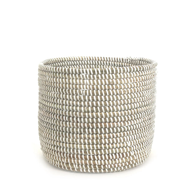 Catch-All / Planter Basket Monochrome White - Large - Fluent Trends