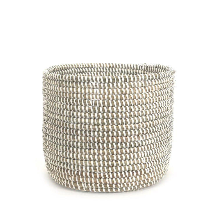 Catch-All / Planter Basket Monochrome White - Large - Fluent Trends