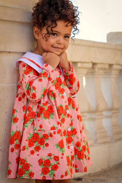 Toddler | Girls | Garden Dress | Vintage Rose