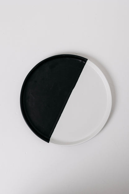 Dawson Dinner Plate - Matte Black/White - Set of 6 THELIFESTYLEDCO Shop