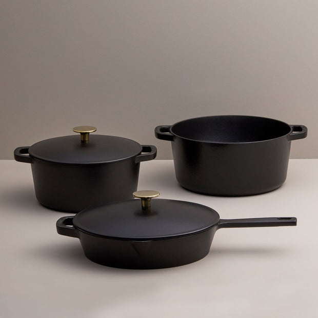 5-Piece Cast Iron Cookware Set - Fluent Trends Cookware Set