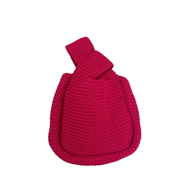 Mackenzie Knit Clutch in Fuchsia - Fluent Trends