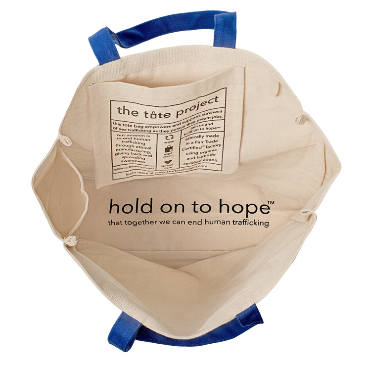 Organic Cotton Fair Trade Tote Bag with Pockets | Free to Imagine - Fluent Trends