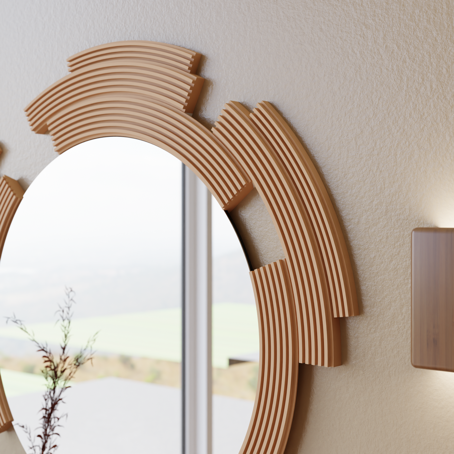 Sculpt Mirror - Elegant & Eco-Friendly Wall Decor