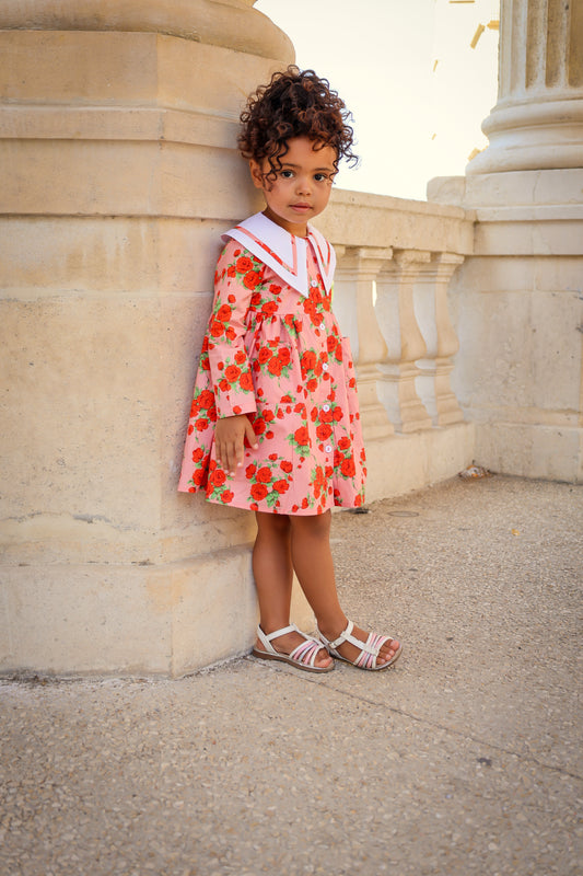 Toddler | Girls | Garden Dress | Vintage Rose - Fluent Trends