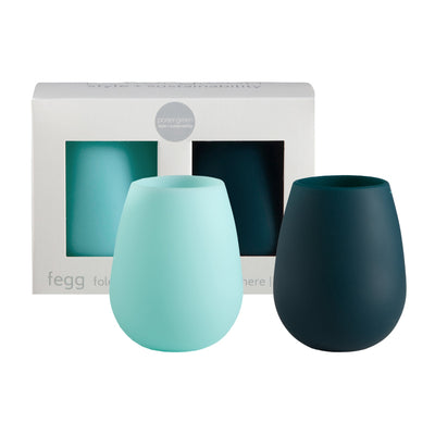 Mist + Ink | Fegg | Silicone Unbreakable Glasses - Fluent Trends Drinking Glas