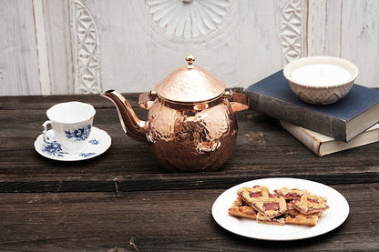 CMK Vintage Inspired Copper Hand Hammered Teapot