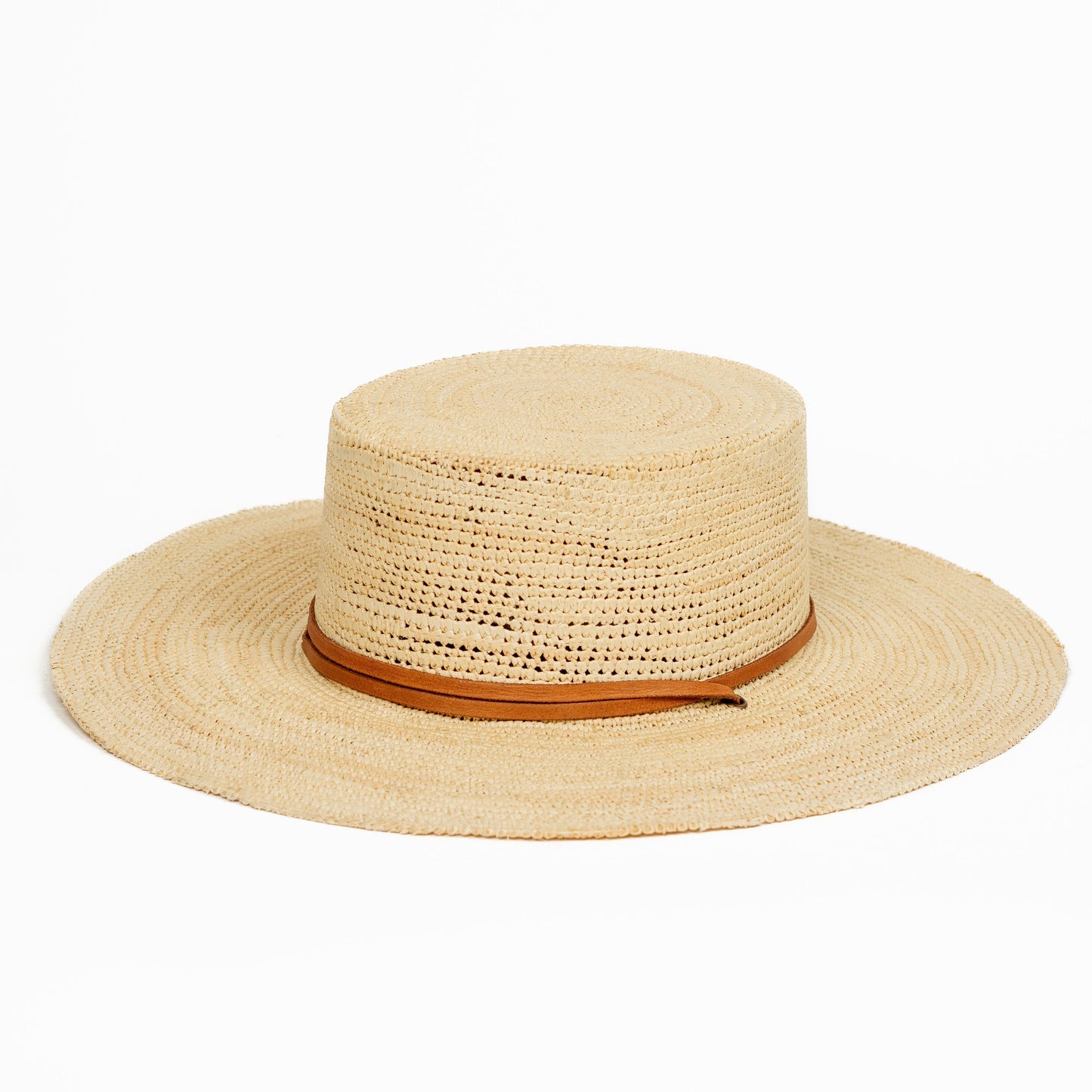 Straw Boater Hat Powered by People