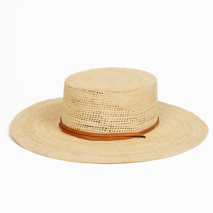 Straw Boater Hat Powered by People