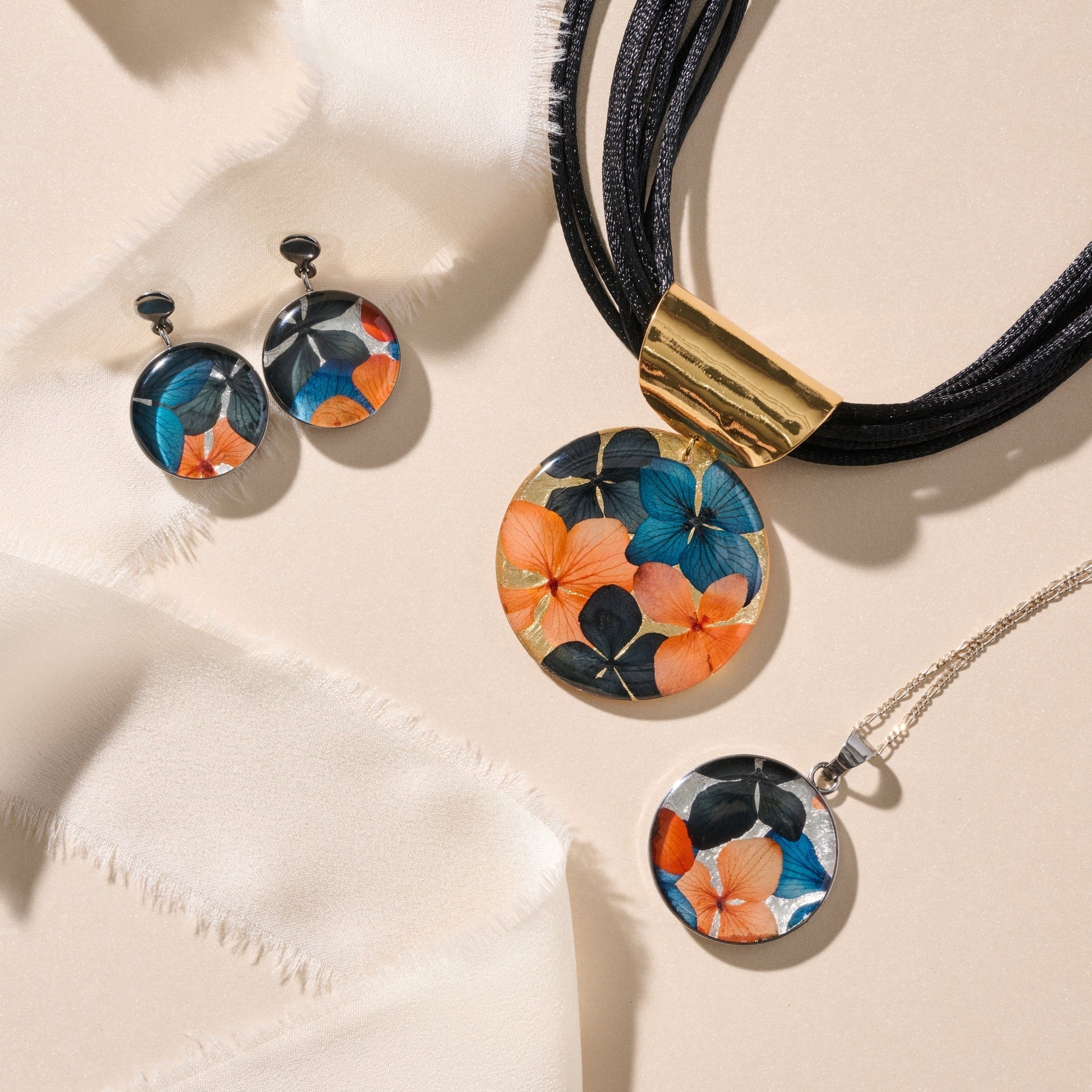 Antonella Flower Petal Drop Earrings Powered by People