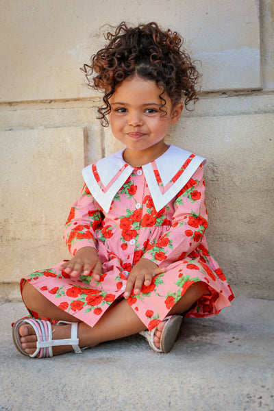 Toddler | Girls | Garden Dress | Vintage Rose - Fluent Trends