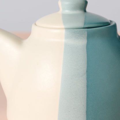 Pheeka Glazed Striped Teapot