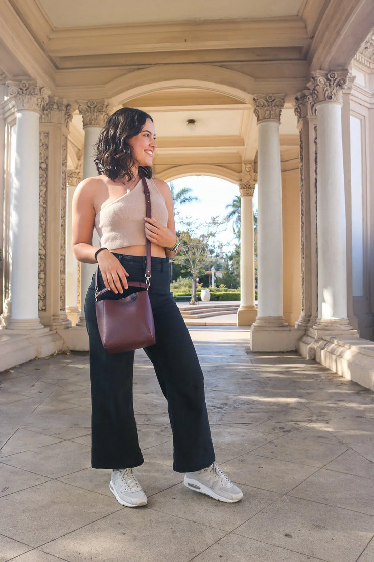 Yaya Leather Bucket Bag - Fluent Trends Bucket Bags