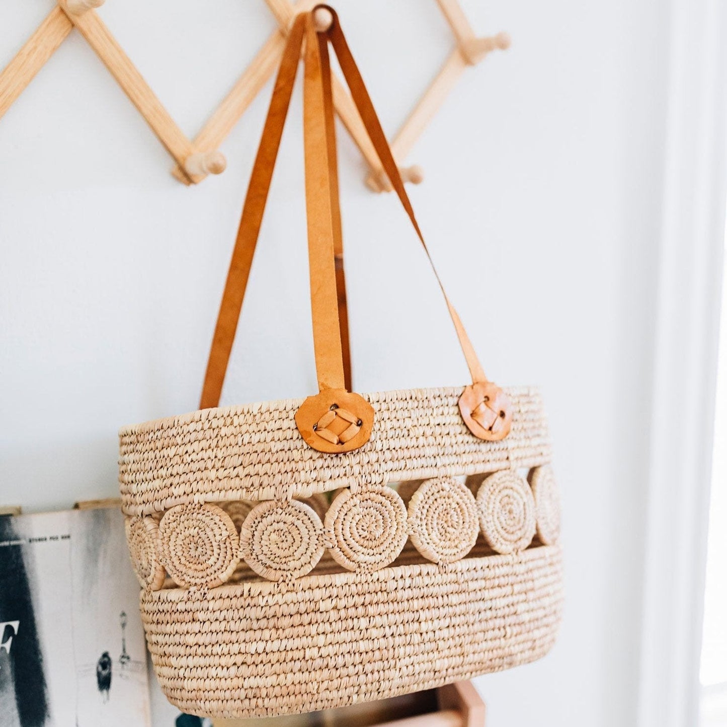 Essential Companion Leather Straps Tote Bag