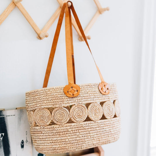 Essential Companion Leather Straps Tote Bag