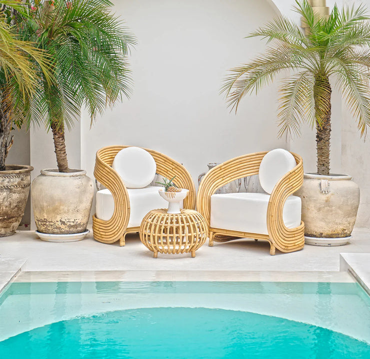 Madrid Rattan Upholstered Arm Chair - Fluent Trends