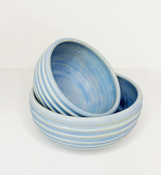 HUNNY BOWLS BLU (Set of two. Assorted sizes)