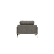 Charcoal Gray Leather Chair - Fluent Trends