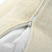 Fluent Trends U-Shaped Chenille Sectional Sofa - Beige 6-Seater with Adjustable Armrests - Fluent Trends