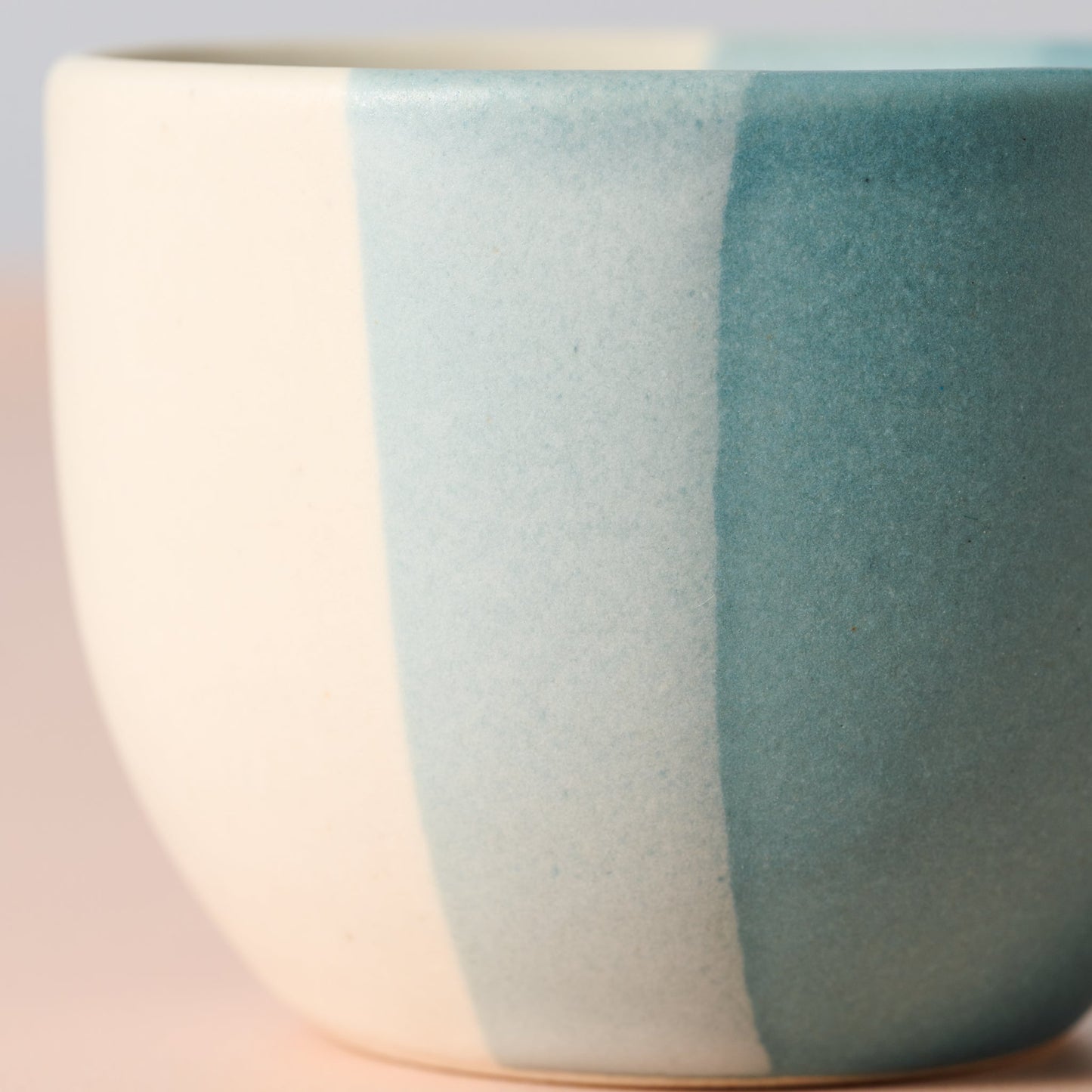 Pheeka Striped Ceramic Tea Cups | Mugs - Set of 2