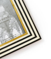Rajiva 5x7 Black & Cream Picture Frame - Hand Carved Bone - Fluent Trends