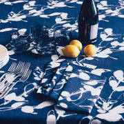 Porto Print in Indigo Tablecloth - Fluent Trends Tablecloths