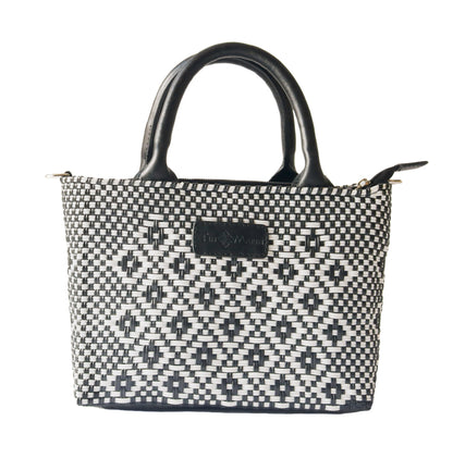 Panda Small Woven Crossbody Bag