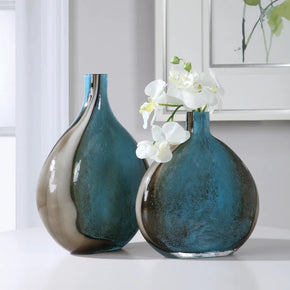 Adrie Art Glass Vases Set of 2