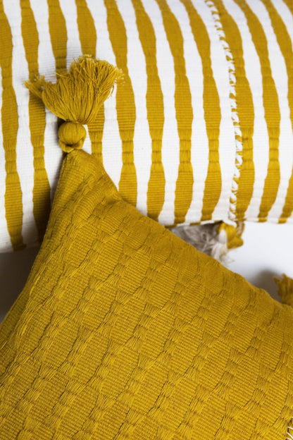 Antigua Pillow - Ochre Striped