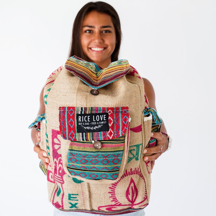 Recycled Travel Backpack Agra - Fluent Trends