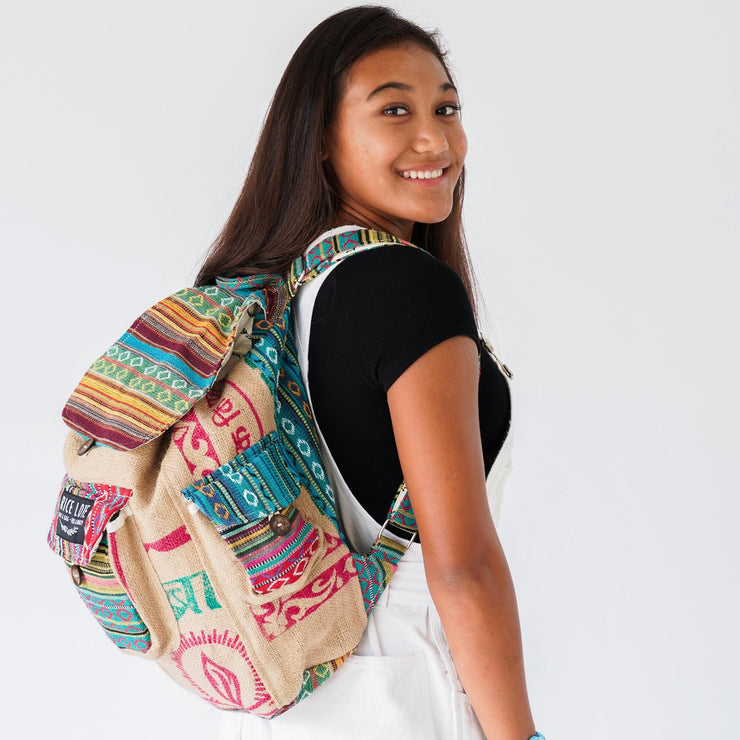 Recycled Travel Backpack Agra - Fluent Trends