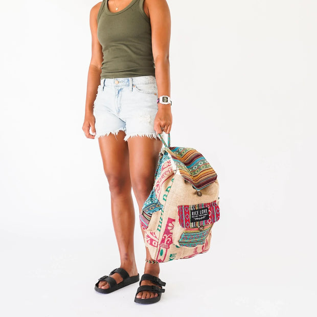 Recycled Travel Backpack Agra - Fluent Trends