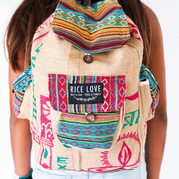 Recycled Travel Backpack Agra - Fluent Trends