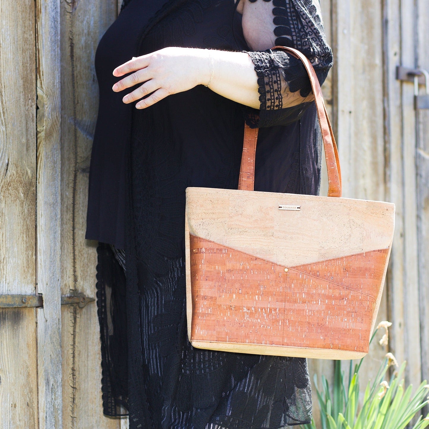ADVOCATE zippered tote | SEPIA Carry Courage