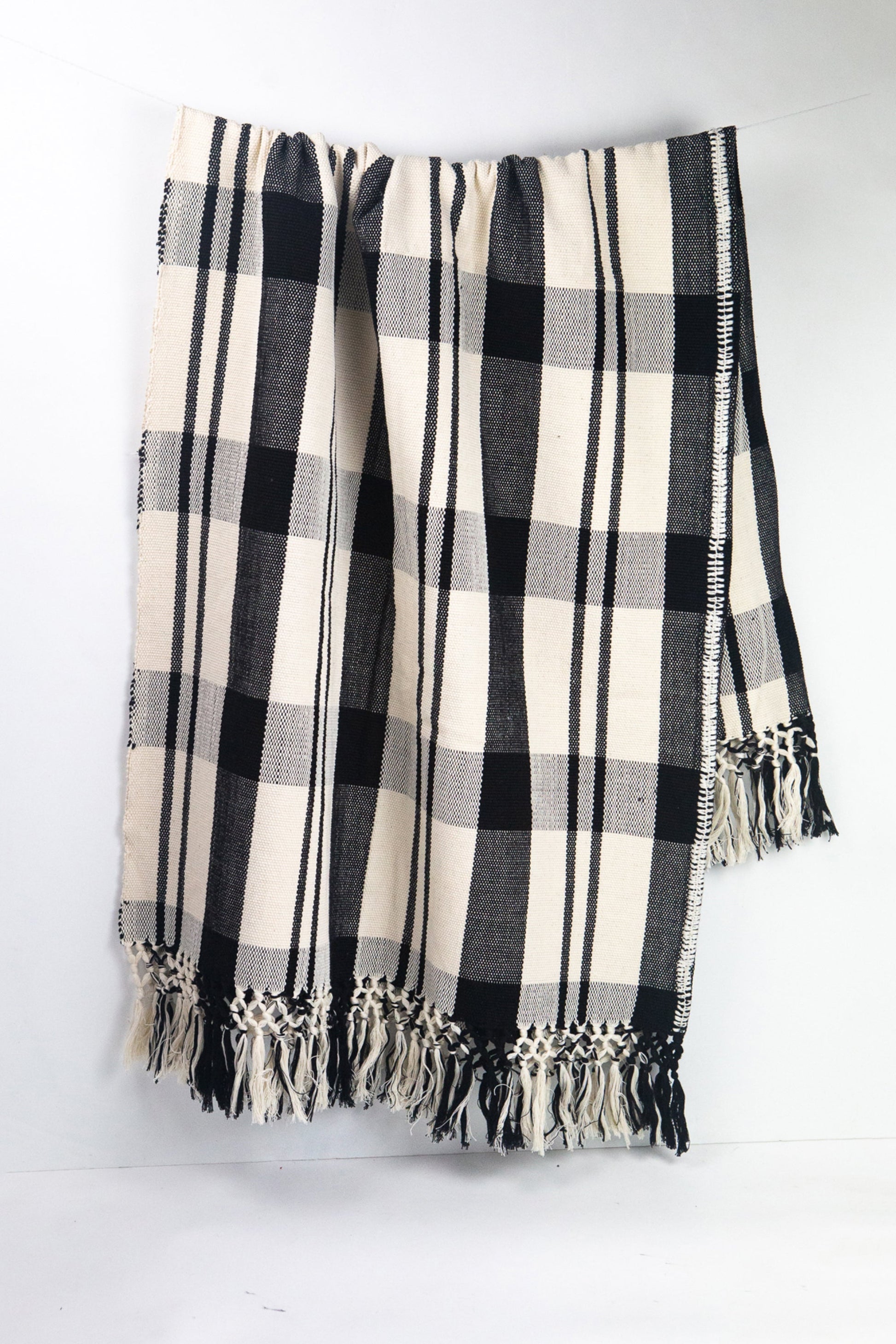 Cecilia Striped Cotton Throw Blanket Archive New York