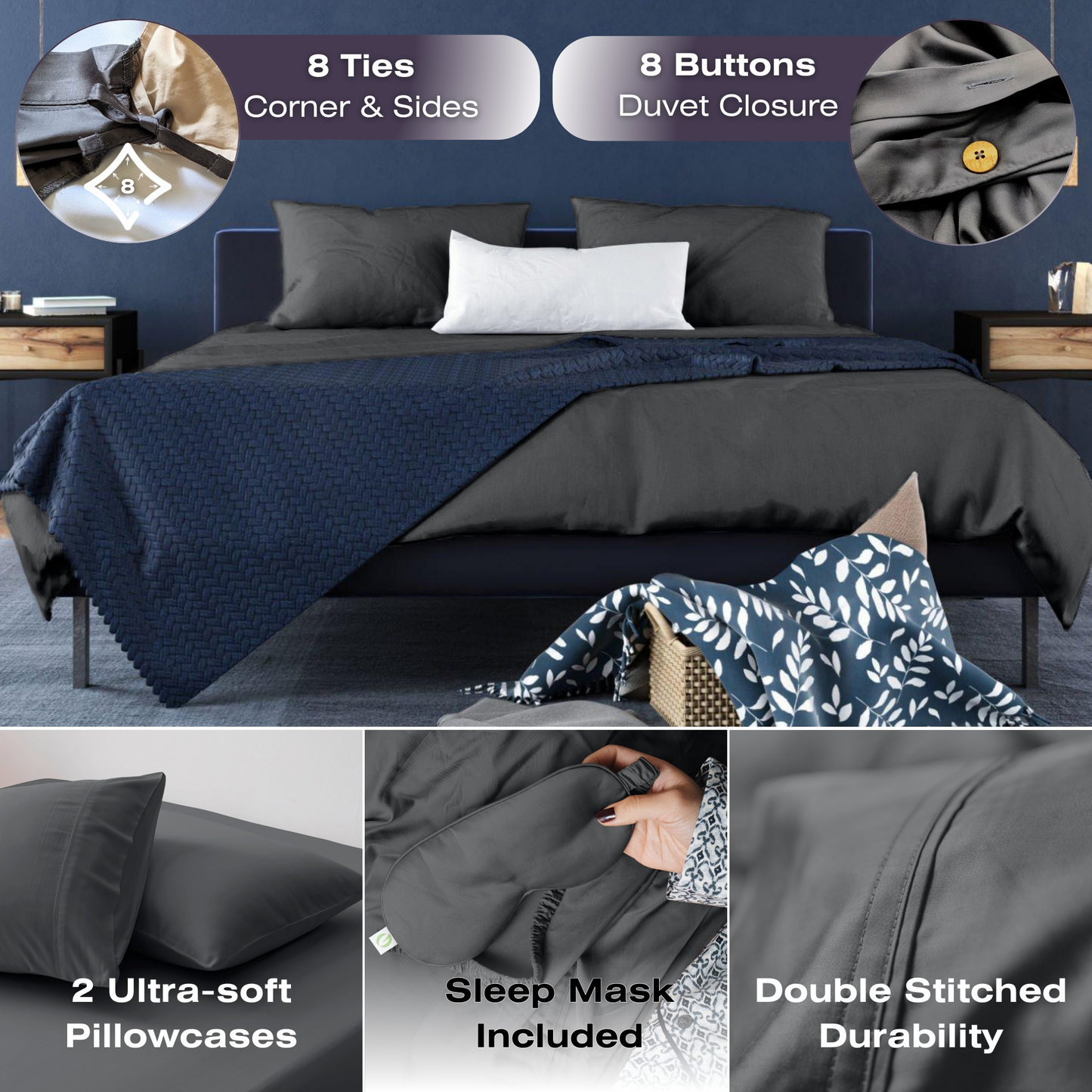 Bamboo Duvet Cover Set Greenleaf Linens