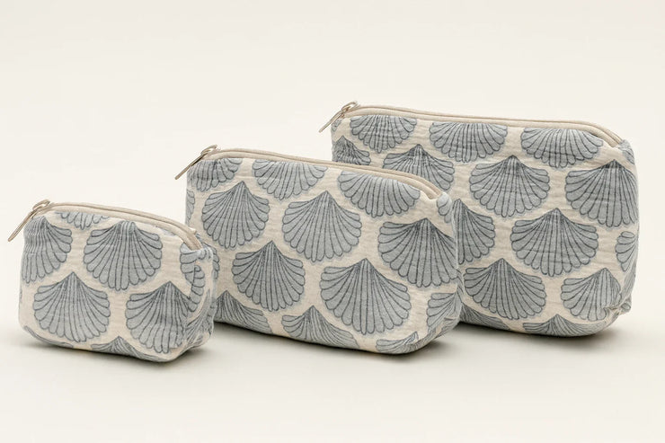 Blue Shells Cosmetic Bag - Fluent Trends