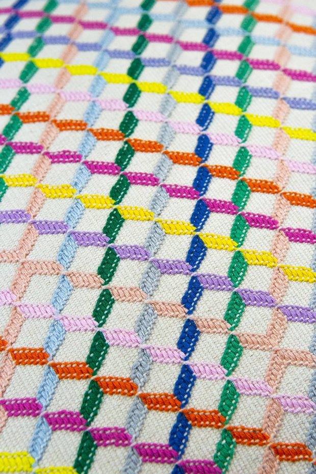 Cotzal Paneled Square Pillow - Fluent Trends