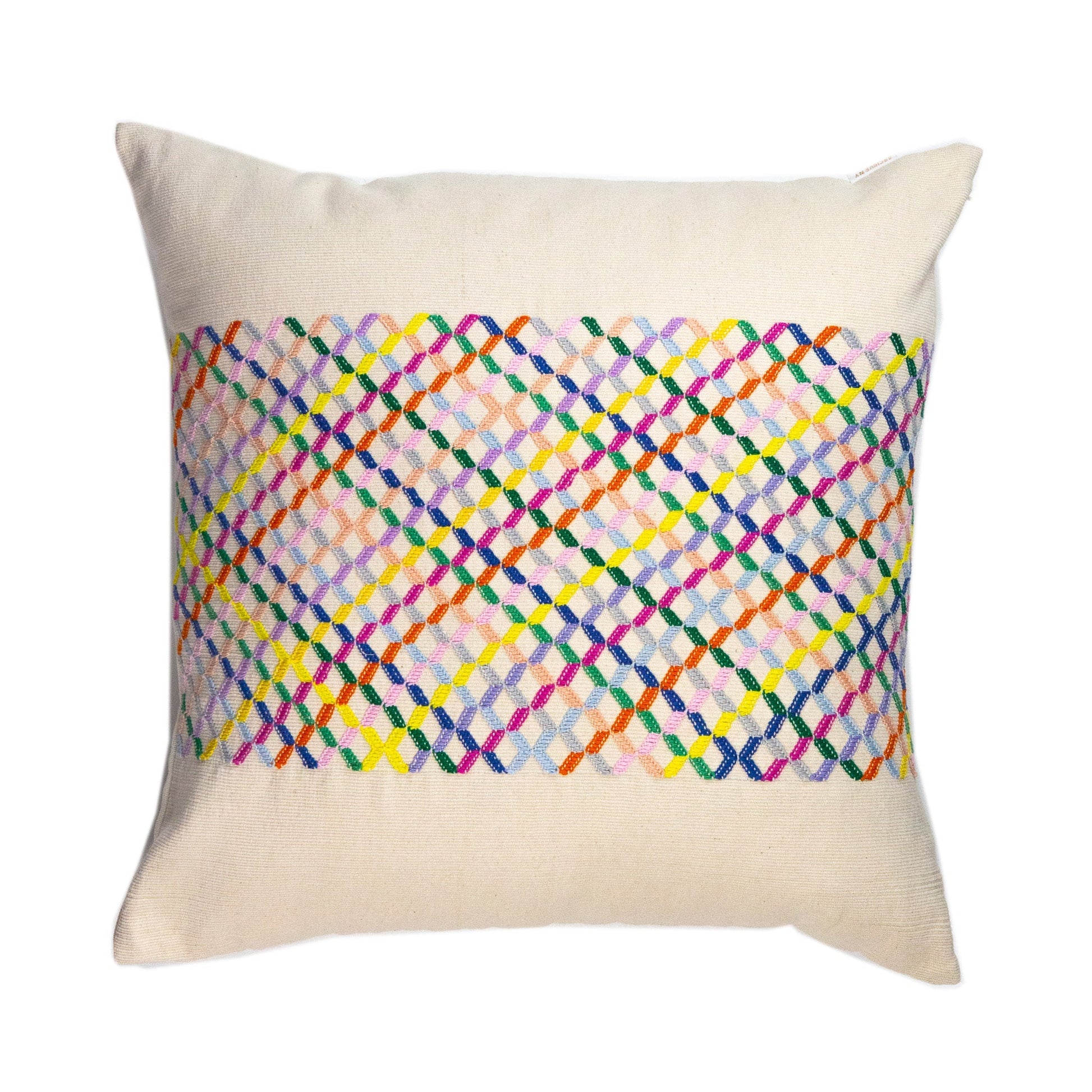 Cotzal Paneled Square Pillow Archive New York