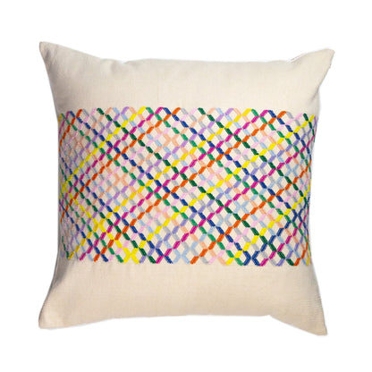 Cotzal Paneled Square Pillow Archive New York