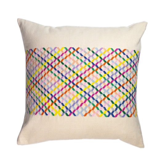 Cotzal Paneled Square Pillow Archive New York