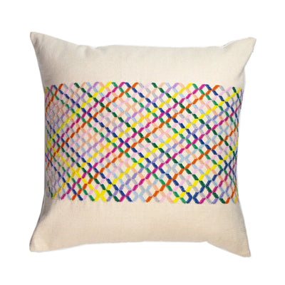 Cotzal Paneled Square Pillow - Fluent Trends