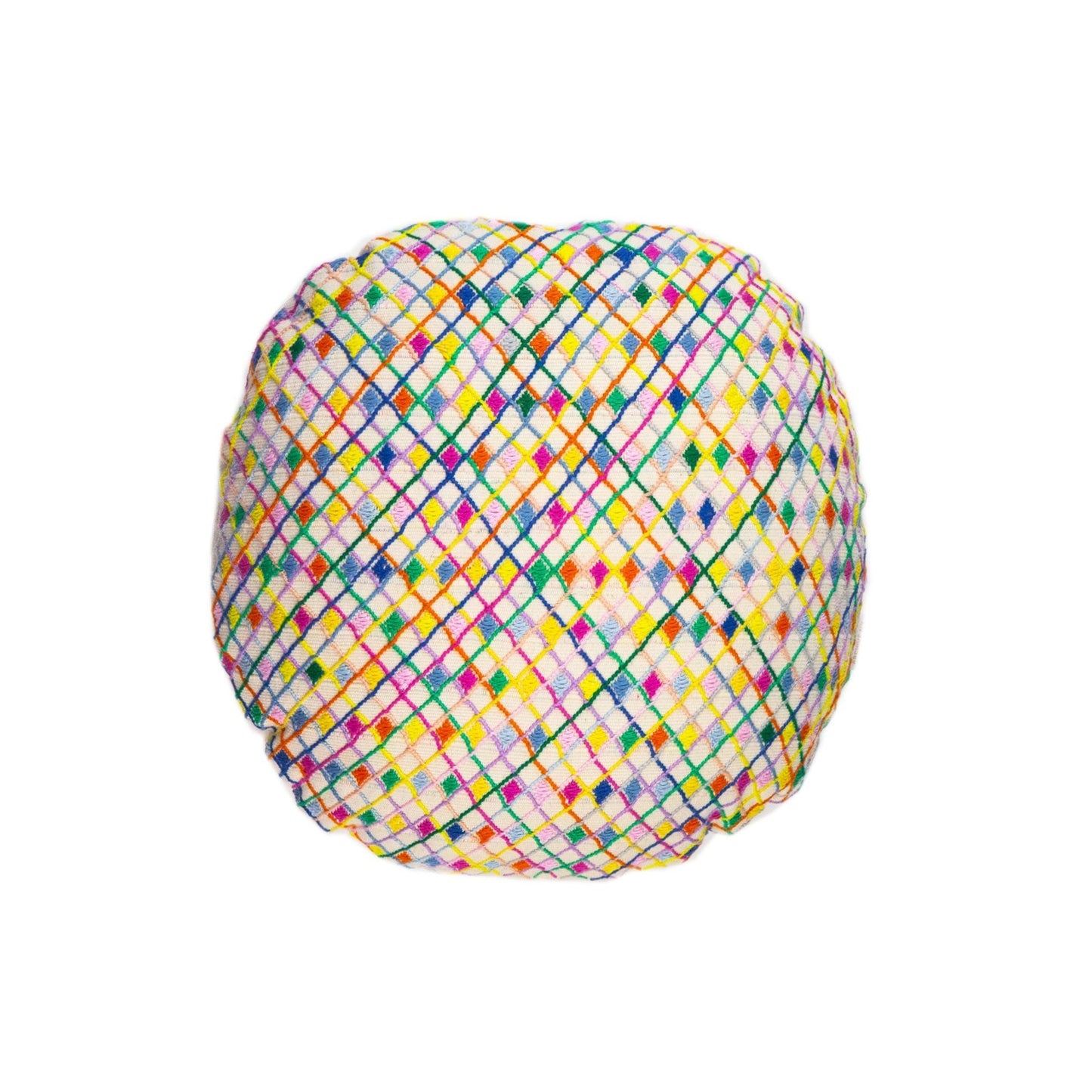 Cotzal Paneled Square Pillow